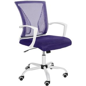 CLP Tracy - Bureaustoel, Kleur:purper, Framekleur:wit