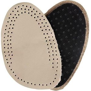 Ademend Rubber Half Binnenzool Voorvoet Kussen Vrouwen Soft Pad Relief Pijn Slijtvast Paar 1, Beige & Zwart, One Size