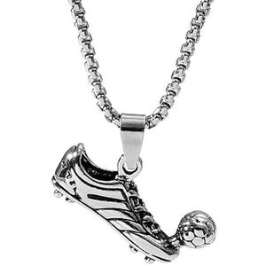 southbankstore Punk voetbalschoen Hanger Ketting Ketting voor Jongen Hip hop Hangers mannen ketting Man Sieraden, Goud Roestvrij staal