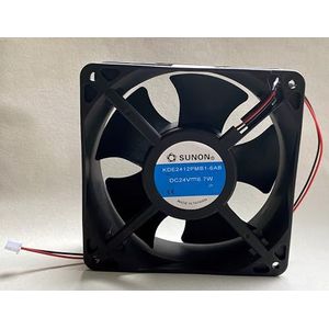 KDE2412PMB1-6AB 12CM DC24V 6.7W 2-Wire Inverter Fan for Efficient Solutions