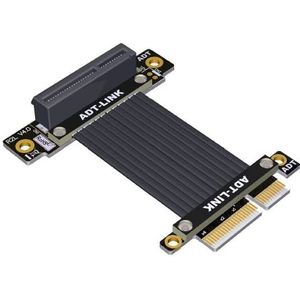 Allowish PCIE X4 Verlengkabel Adapter PCIE4.0 Uitbreiding X4 naar X4 Ondersteuning Netwerkkaart (50 cm, R22SL 4.0)