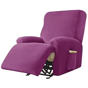 Fauteuil Bankhoezen Stretch Ligbank Kussen Ligbank Kussenovertrekken Meubelhoezen Vorm Pasvorm Aangepaste Stijl Dik Zacht(Color:Purple,Size:1 seat)