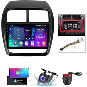 Android 13 GPS-Autoradio voor Mitsubishi ASX 1 2016-2022 9 inch Touchscreen met Bluetooth 5.0/SWC/FM RDS DAB+ Radio/Carplay Android Auto/DSP Video Stereo Speler + DVR Achtercamera(A,NF-1)