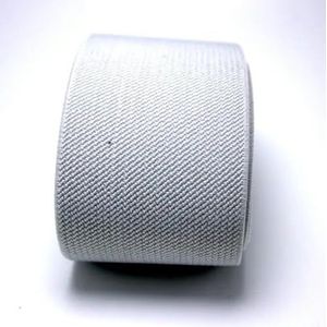 5CM breed duurzaam broek rok riem kleur elastisch/twill elastisch lint elastische latex tape elastisch-lichtgrijs-50mm