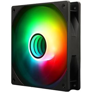 Thermalright TL-C12B-S V3 CPU-ventilator 120 mm behuizing koelventilator ARGB, 4-polige PWM-aansluiting stille computerventilator met S-FDB lagers, desktopventilator met ARGB-spiegellichteffect