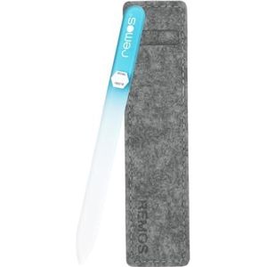 REMOS Nagelvijl van echt gehard glas met dubbelzijdig slijpervlak (turquoise)