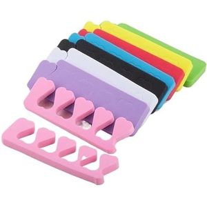 Zachte teenspreider Flexibele teenspreider Teennagelspreider Herbruikbare teenspreider Manicure teenspreider Teennagel Pedicure Tool Nagellak Teenspreider for Mannen En Vrouwen Herbruikbaar(20pcs Mix)