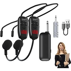 UHF Draadloze Microfoon - Handheld - Multifunctioneel - Oplaadbaar