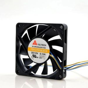 7 cm axiale ventilator voor YSTECH FD127010LB-H 12V 0,15A 70 mm x 10 ultradunne PWM-ventilator met dubbele kogellagers
