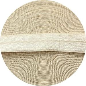 10/15/20/25mm elastisch lint veelkleurige vouw over spandex elastische band voor het naaien van kanten rand tailleband kledingaccessoire-kaki-25mm-50yards rol