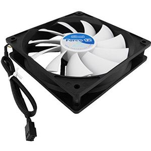 AABCOOLING Silent Force Fan 12 - Silent and Efficient 120mm with 4 Anti-vibration Pads, PC Fan, Case, 12V, 120mm Case Fan, Quiet Fan 12,9 dB(A)