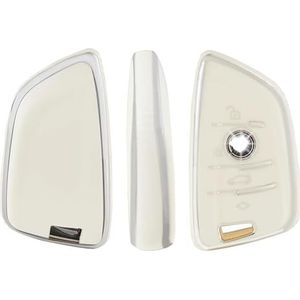 Autosleutel beschermhoes Autosleutelbehuizing Houder Zwart Goud Frame Ontwerp 4 Knop Autosleutels Shell TPU Keybag Voor BMW A-serie B-serie Accessoires Sleutel Shell(7)