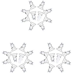 3 Set Vrouwen Been Jarretellegordel Punk Goth Dij Bretels Kousen Riem 26mm Wit