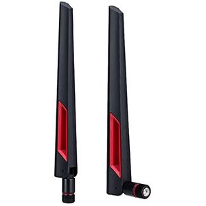 COVVY, WLAN-antenne, 10 dB, dual-band, 2,4 G, 5 G, 5,8 G, hoge versterking met RP-SMA-stekker, voor WLAN-netwerkrouter/toegangspunt/USB-adapter/PCI-adapter/IP-camera/wifi-range extender