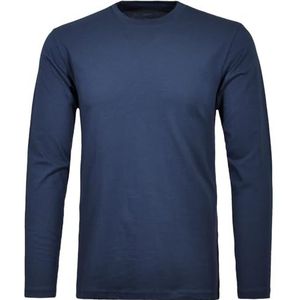 RAGMAN - Shirt - Nachtblauw - Lange Mouwen - Regular Fit - Katoen