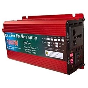 Zuivere sinusomvormer, Omvormer 12V 220V 1000W 2000W 3000W DC 24V 48V 60V Naar AC Zuivere Sinus Voltage Converter Power Auto Micro Inverter DIY voor vrachtwagen, auto, camper, huis (Color : 1000W, S