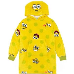 SpongeBob SquarePants Unisex Kids Gele VUddie Deken Hoodie | Dompel je onder in onderzeese avonturen met deze Cozy Sponge VUddie | Ideaal voor spelen, loungen en comfortabele dagen