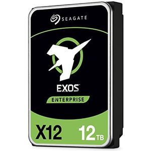 Seagate Exos 12 TB interne harde schijf Enterprise HDD - 3,5 inch 6 Gb/s 7200 RPM 128 MB cache voor ondernemingen, datacenter (ST12000NM0007)