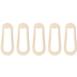 YIJIANUO 5 Paar Antislip Onzichtbare Sokken Slippers Naadloze Ijs Zijde Boot Sokken Zomer Dunne Effen Casual Ademend Laag Cut Sokken Vrouwen, Huid kleuren, One size