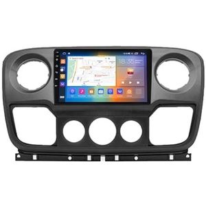 Android 13.0 2 Din Autoradio 9"" Touchscreen Auto Stereo Voor Renqult Master 2010-2021 Met Draadloze Carplay Android Auto GPS Navigatie AHD Omgekeerd Beeld Stuurwielbediening(Size:P1(1G+16G))
