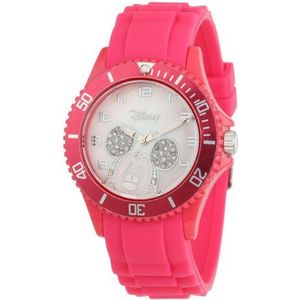 Disney Women's W000589 Mickey Mouse Pink Silicone Strap Watch