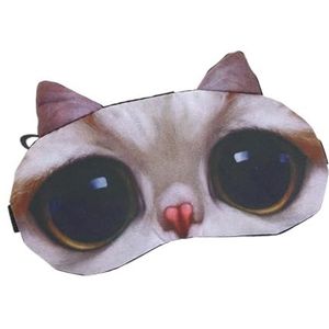 Oogmasker Slaapmasker Katoen Slapen Oogmasker Leuke Kids Cartoon Oogbedekking Blinddoeken Reizen Thuis Ogen Relax Maskers Ooglap om te slapen (Kat B)