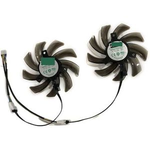 2 stuks GPU VGA-videokaartkoelerventilator, grafische kaarten, GA91S2U, voor Gainward RTX 2060 voor SUPER voor Ghost OC(Type A GA91S2U)