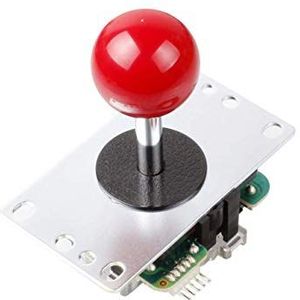 Digitalkey SANWA JLF-TP-8YT-SK Joystick met kogelknop, arcade-controller, gamepad voor behuizing en Bartops (rood)