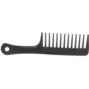 24.5Cm Haar Borstel Brede Tand Kam Zwart ABS Plastic Hittebestendige Grote Haarkam Nat Haak Krullend Haar Borstels Hairstying Tool