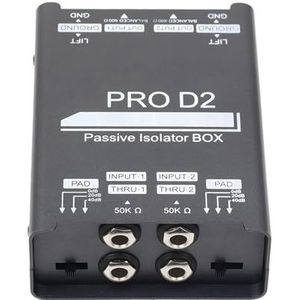 Dubbel Kanaal 6.5 Mixers Geluid Isolator Stroomen Geluid Ruis Mixers Microfoons Isolator Mixers Gemeenschappelijke gronden Filter Podium Prestaties