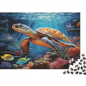 Turtles Artistiek in Stijl - Premium Sea Puzzel Speciale Collectie Houten Puzzel Voor Volwassenen en Tieners Puzzelspel 300 stuks (40 x 28 cm)