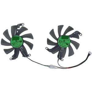 2 stuks/set T129215SU, VGA-koeler, videokaartventilator voor MLLSE RTX 3060 12GB RTX2060 SUPER 8G FY09015M12LPA(T129215SU)