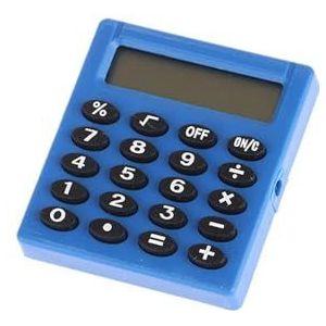 1PC Mini Snoep Kleur Zakrekenmachine 8 Cijfers Vierkante Draagbare Rekenmachine School Kantoorbenodigdheden Calculators (Color : BL)