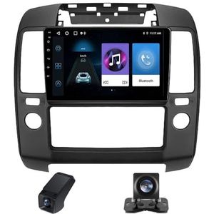 Android autoradio geldt voor Nissan Navara 3 D40 2004-2010 Wireless Carplay Android Auto,9inch 2.5D touchscreen auto radio met GPS navigatie Bluetooth stuurwiel afstandsbediening(NF-2)