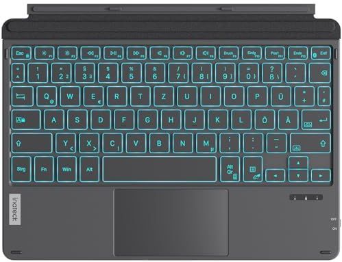 Inateck - Surface Go KB02028 - Toetsenbord - Bluetooth 5.3 - 7-kleurige Achtergrondverlichting