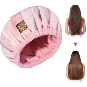 Lambo Verwarmingskap voor haar, Warmtekap voor diepe conditionering - Draadloze warmtekap, verwarmingskap voor haar | Lijnzaad Conditioning Warmtekap met Douchekapjes, Thermische Warmtekap voor