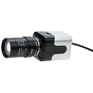 Ultra HD 16MP USB-camera, IMX298, 16 MegaPixel Mini Box Webcam, met varifocale CS-lens 5-50mm 2.8-12mm, Plug and Play, 4656X3496(16mm Fixed Focus)