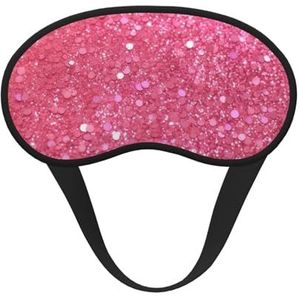 Sprankelend roze glitter slaapmasker voor vrouwen mannen zacht en comfortabel slaapmasker verduisterende slaapoogbedekking voor reizen yoga dutje ploegendienst werk