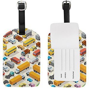 BALII Multicolor Cars Bagage Tag Koffer ID Label Een Stuk