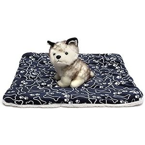 HaiMa Zachte Fleece Hondenbed Pet Mat Kussen Wasbare Dubbelzijdige Puppy Kussen Mat Slaaphoes Handdoek Kussen Voor Honden Katten Kennels - L