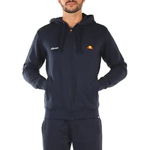 Ellesse Sweatshirt, heren sweatshirt met ritssluiting en capuchon EHM252W22, Blauw, XXL