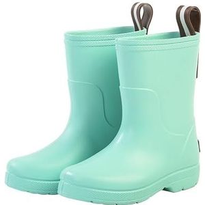 Regenschoenen for jongens en meisjes, regenlaarzen, waterdichte schoenen, antislip regenlaarzen(Color:Green,Size:21)