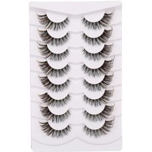 Valse wimpers pluizige dramatische 25 mm wimpers 3D faux nerts wimpers Wispy Pack lange dikke volume zachte strips valse wimpers 8 paar multipack