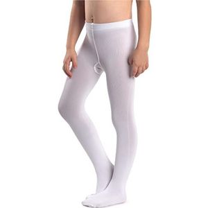 NOQ Dikke panty voor meisjes, Corina Plain, 120 DEN, warmvoetige leggings, kinderkamer, ballet, dansles, ondoorzichtig, zwart, marineblauw, wit, roze, bianco, 134-140