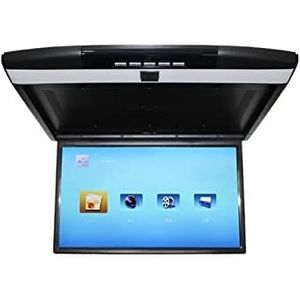 Draagbare dvd-speler voor videospelers op hoofdsteunen in auto's Automonitor 17 inch HD LCD-scherm MP5-videospeler Autodakmontage Display Multimedia Plafond TV Link FM IR HDMI-luidspreker met HD-roter