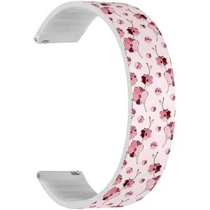 RYANUKA Solo Loop band compatibel met Ticwatch Pro 3 Ultra GPS/Pro 3 GPS/Pro 4G LTE / E2 / S2 (Elegant Orchid) Quick-Release 22 mm rekbare siliconen band band accessoire, Siliconen, Geen edelsteen