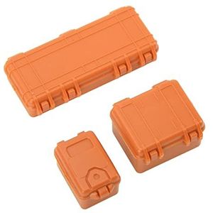 RC Auto Bagagebox Set, Sterke Plastic RC Auto Bagagebox voor Decoratie (Oranje)