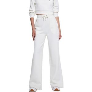 GUESS Eco Peony Logo rechte lange broek voor dames, Pioen Duif Wit Aop, XS