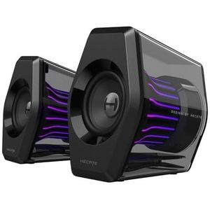 Edifier G2000 Pro Bluetooth-computerspeakers met 7.1 virtueel surroundgeluid, RGB-verlichting, USB- en aux-ingang - Zwart