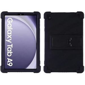 Silicon Tablet Case Geschikt for Samsung Galaxy Tab A9 8.7 inch (2023) SM-X115N X115 X110 Tab A9 Plus 11 ""SM-X216 Stand Case(Black,Tab A9 8.7inch)